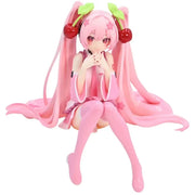 “12cm Hatsune Miku Anime Figure – Pink Dress PVC Action Collectible Toy